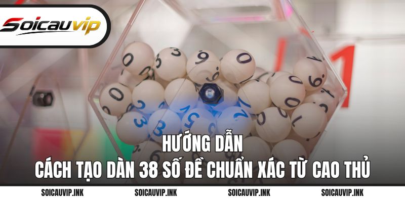 Hướng dẫn cách tạo dàn 38 số đề chuẩn xác từ cao thủ