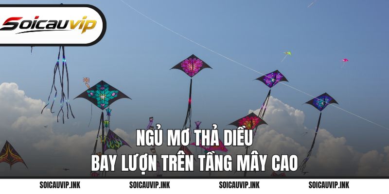 Ngủ mơ thả diều bay lượn trên tầng mây cao