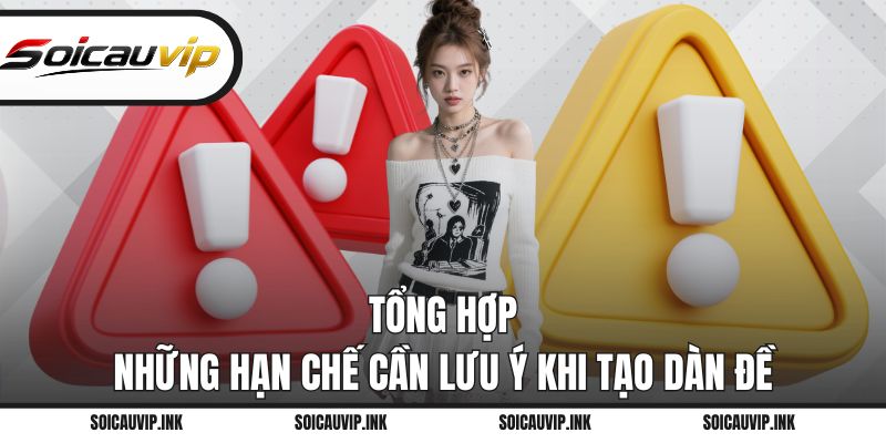 Tổng hợp những hạn chế cần lưu ý khi tạo dàn đề